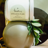 Taurus Zodiac Candle White Peony & Jade