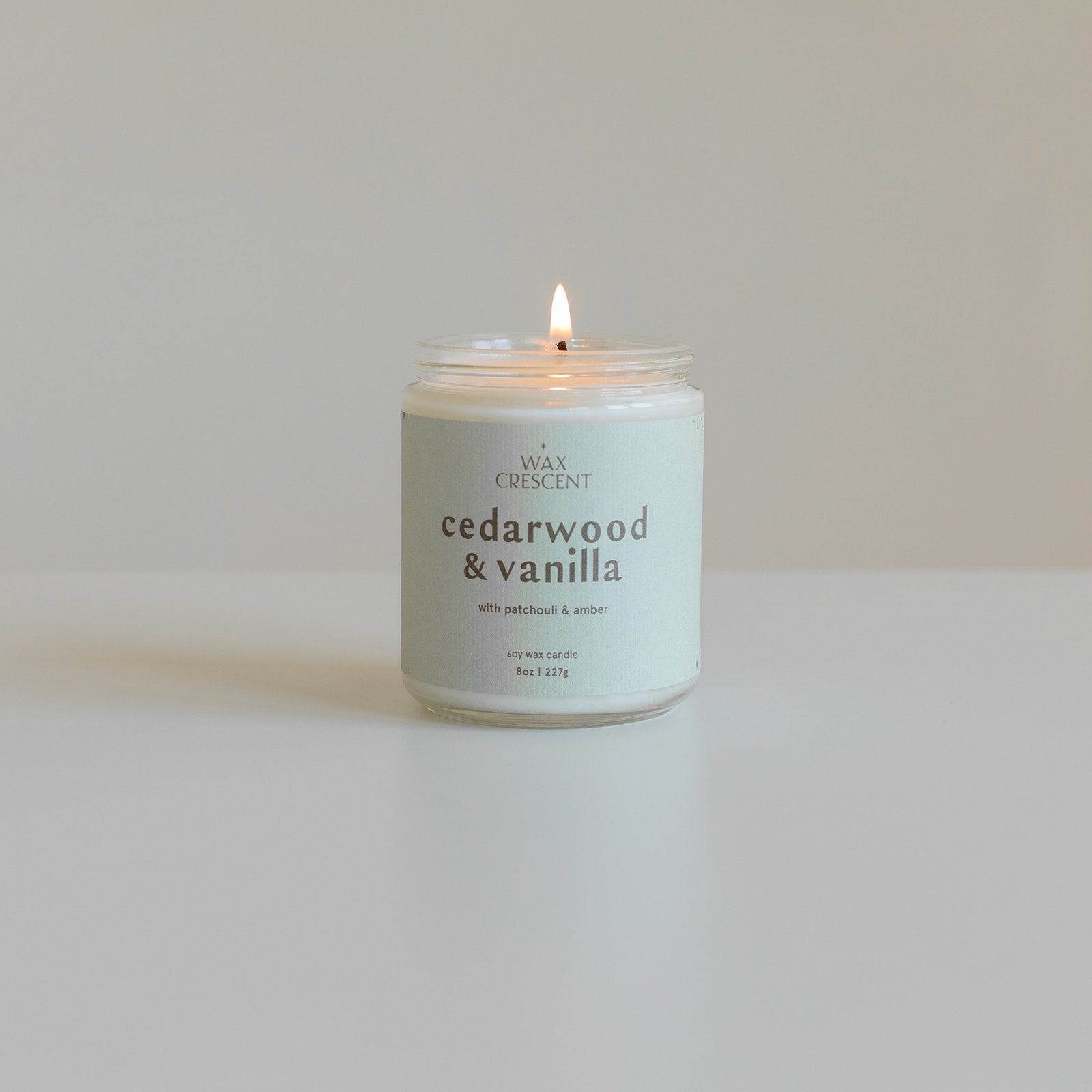 cedarwood & vanilla candle