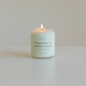 luxury soy wax candle made by Wax Crescent with non-toxic and vegan ingredients 