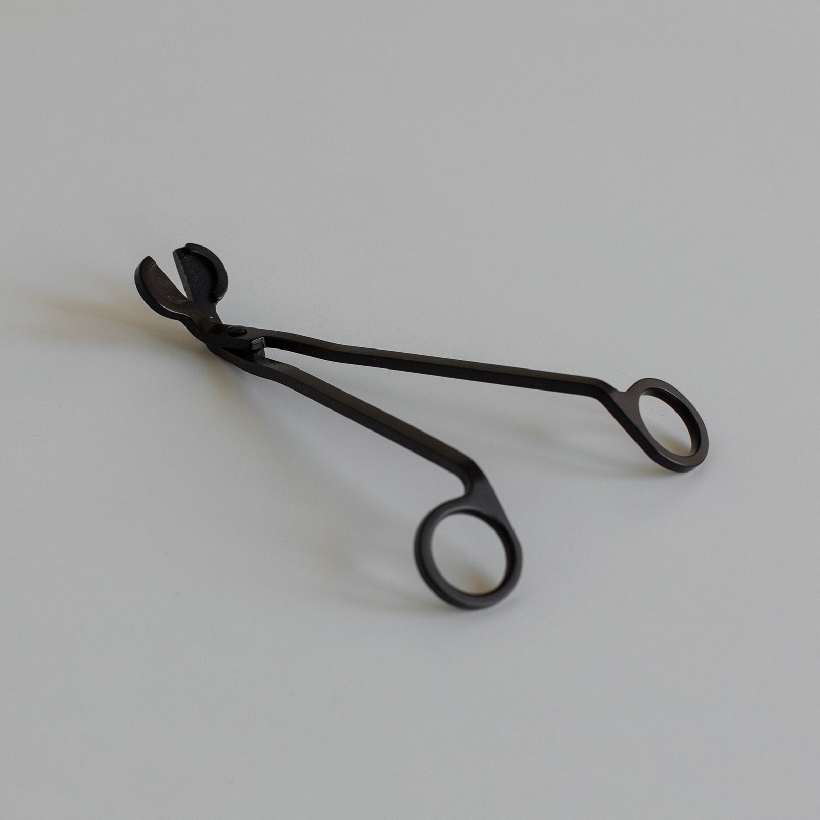 Matte Black Candle Wick Trimmer with Wax Crescent Logo – Essential Candle Care Tool