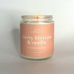 cherry blossom & vanilla candle