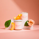 White Peach & Basil Candle