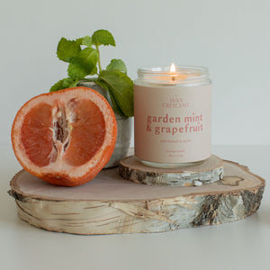 spring candle made in Colorado with nontoxic fragrance and natural essential oils 