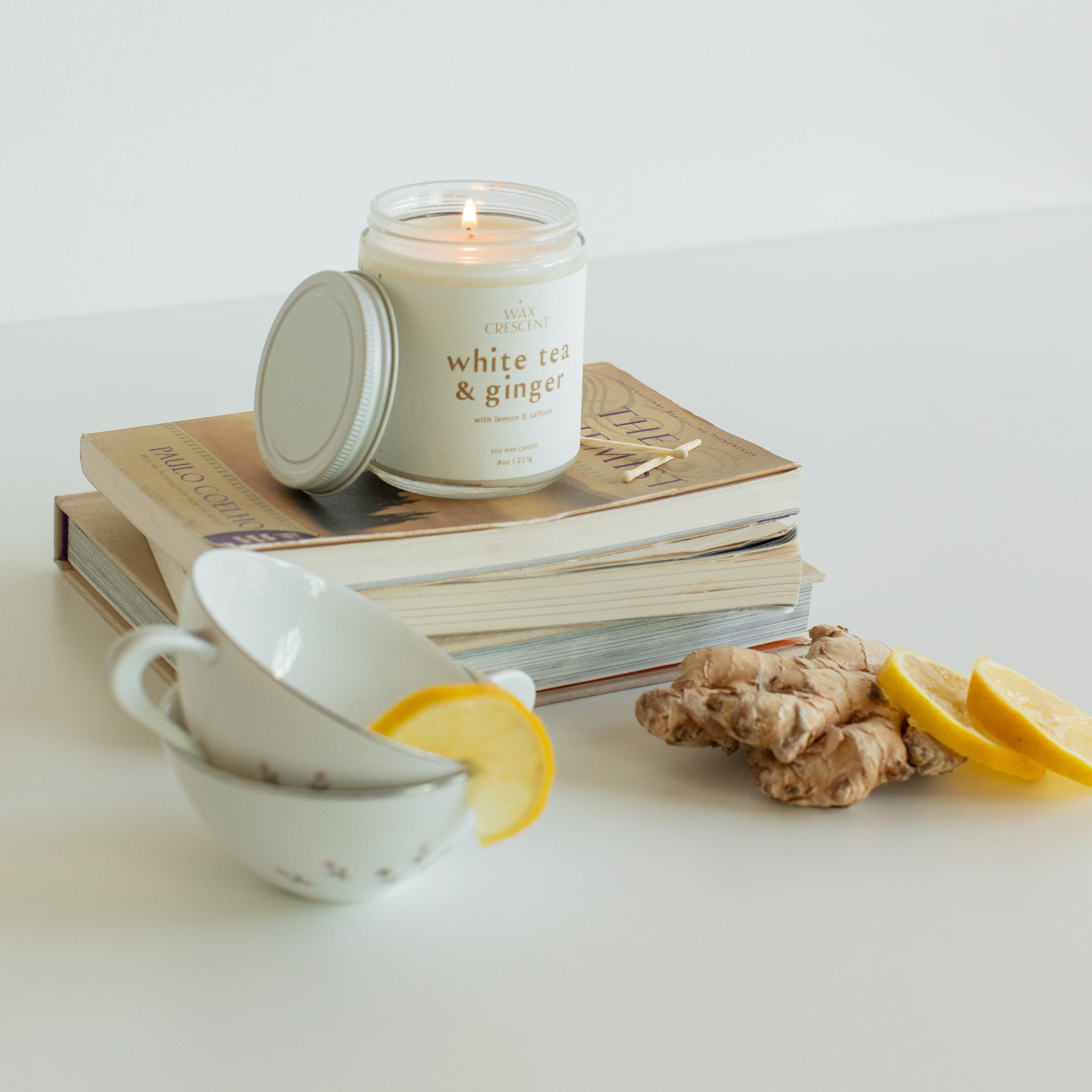 Wax Crescent nontoxic soy candle made with luxury ingredients