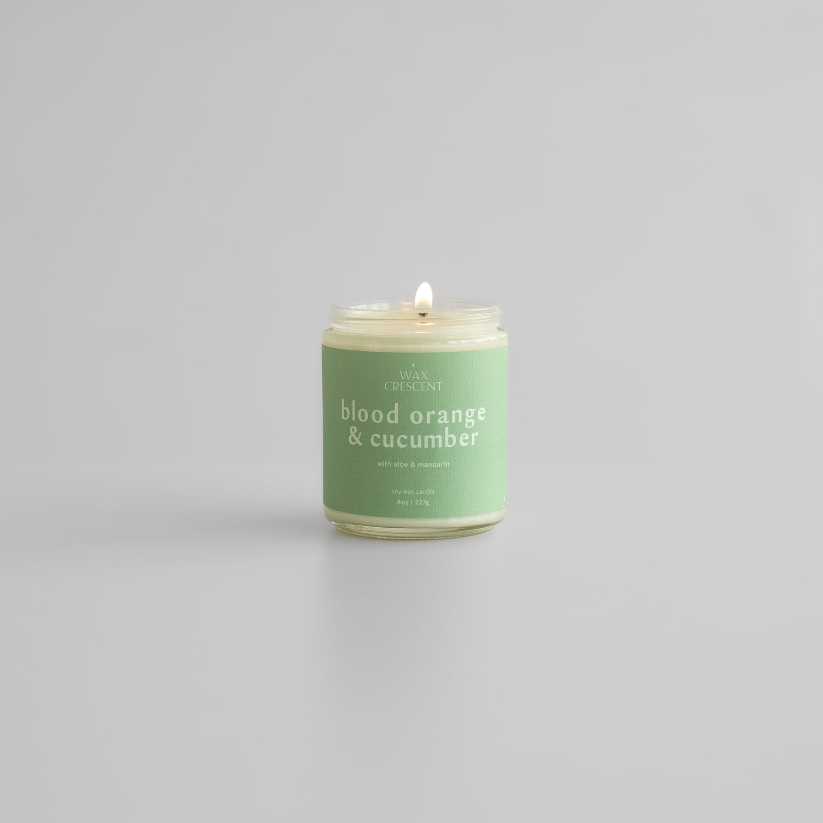 blood orange and cucumber soy wax candle image made in Longmont Colorado 