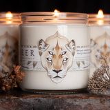 lioness "seer" soy wax candle