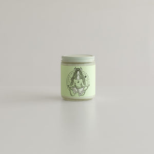 taurus zodiac candle with astrology sign in candle jar with lid made by wax crescent